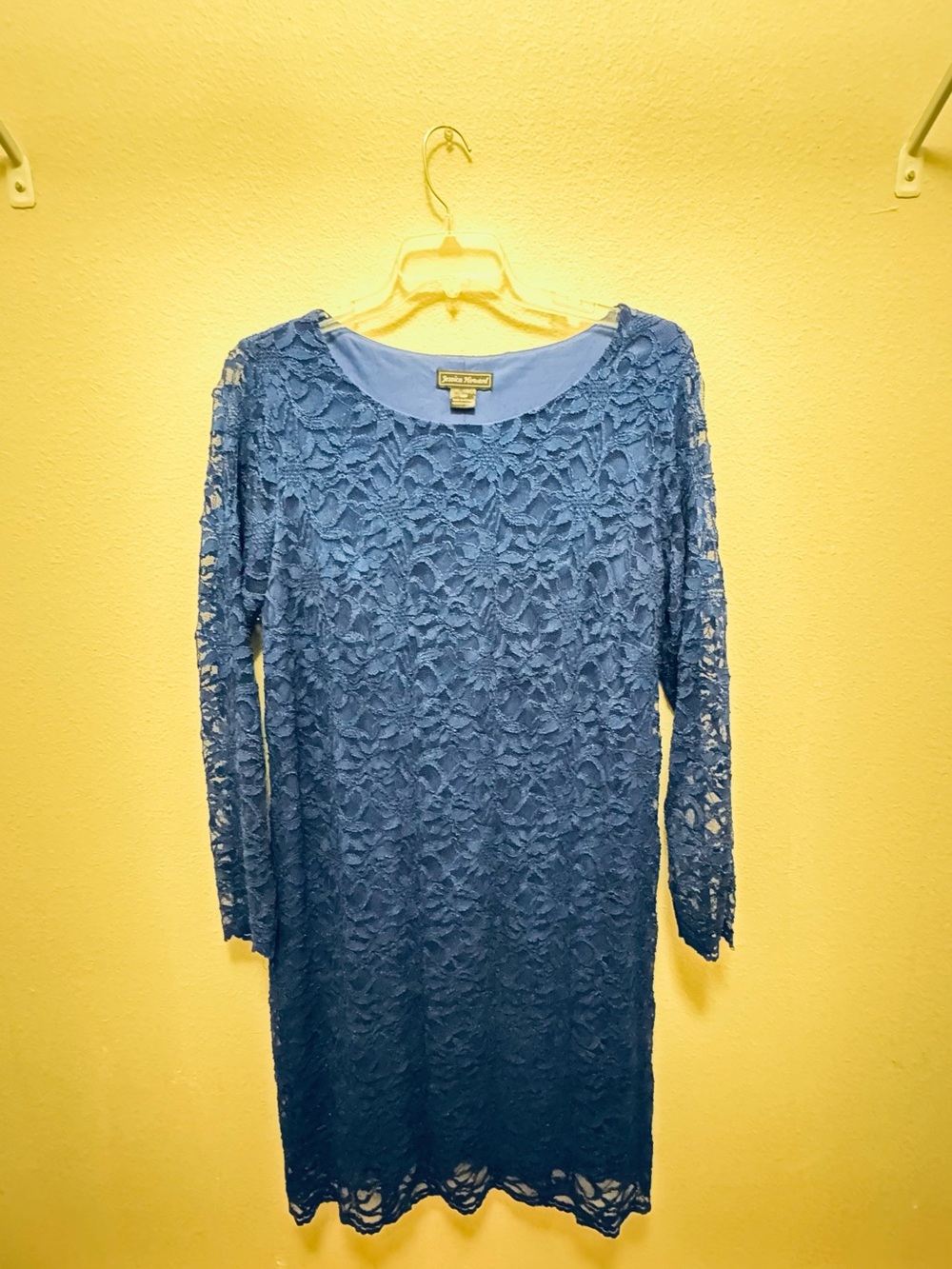 Jessica Howard Royal Blue Long Sleeve Lace Dress